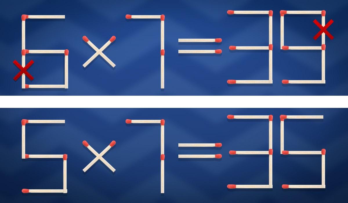 Zde je uvedeno, která shoda a kam je nutné ji přesunout, aby byla opravena rovnost / koláž Moje / koláž Moje